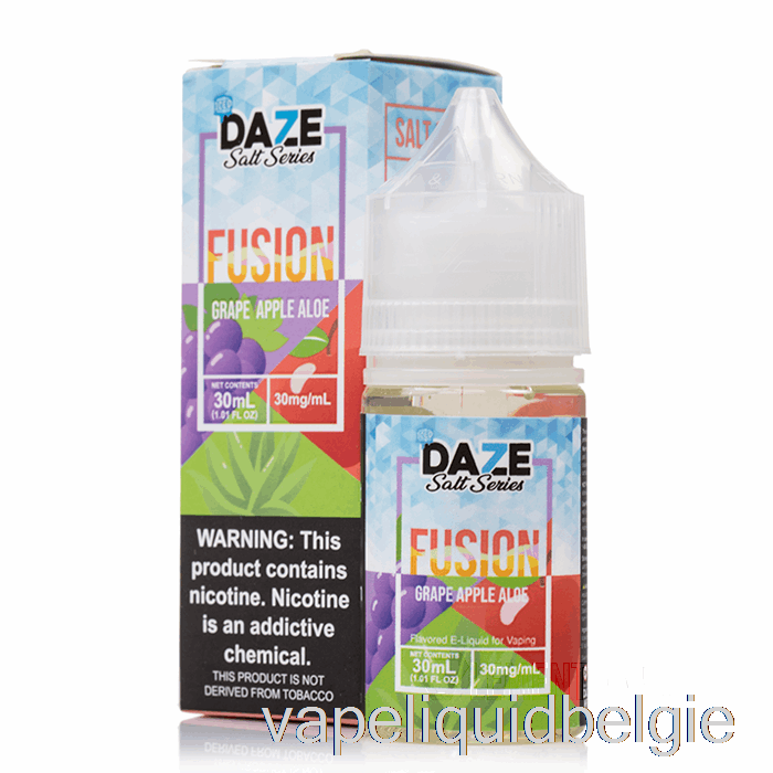 Vape Vloeistof Ijskoude Druivenappel Aloë - 7 Daze Fusiezout - 30 Ml 50 Mg